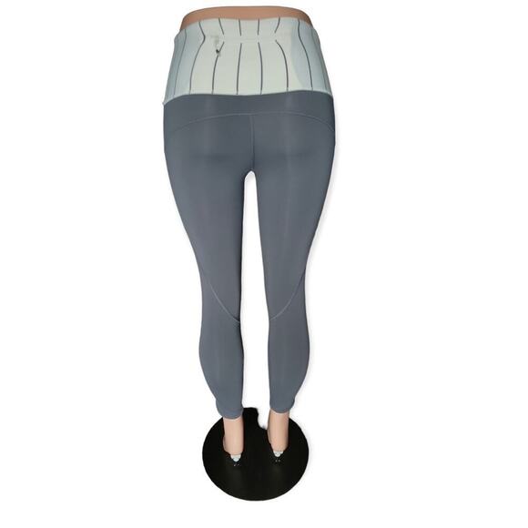 Lululemon Women's Can't Stop Pocket Crop Leggings‎ Size 2 Grey White - Picture 12 of 16